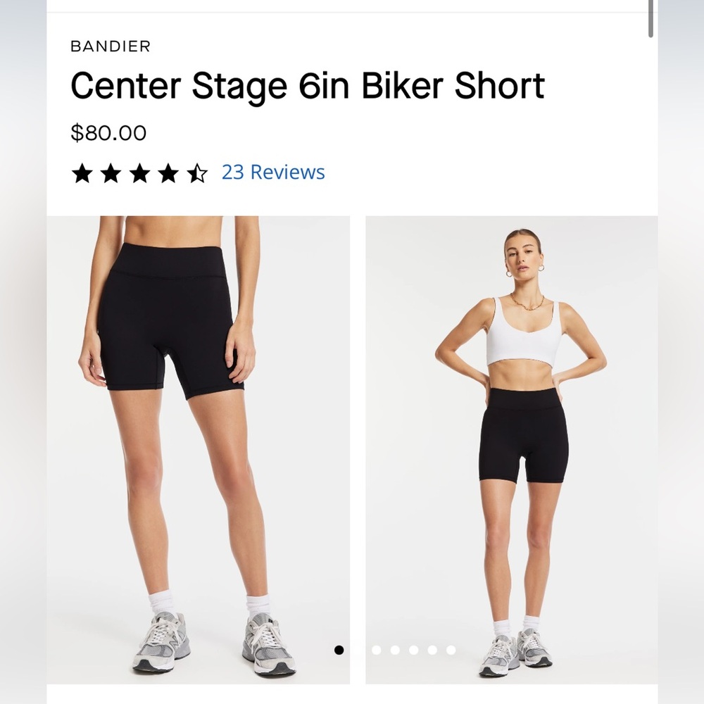 NWT BANDIER BIKE SHORTS